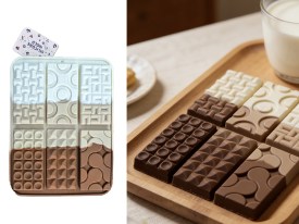 Molde silicona 6 tabletas diferentes rectangulares